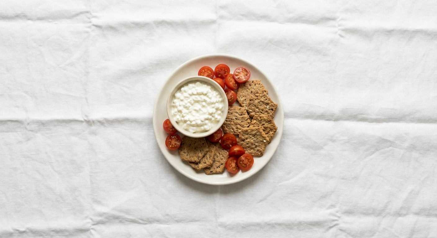 Cottage Cheese & Crackers Plate