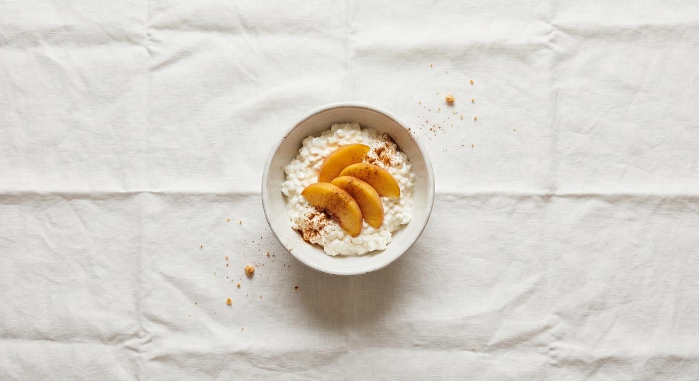 Cottage Cheese & Peach Bowl
