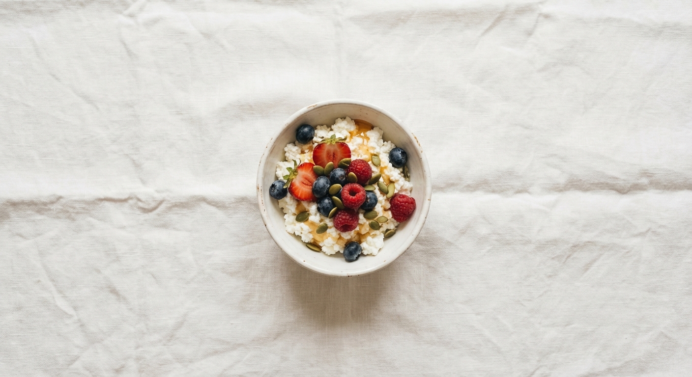 Cottage Cheese Protein Bowl with Berries