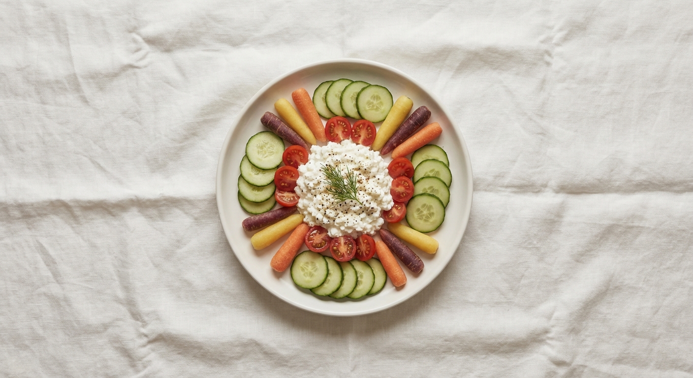 Cottage Cheese & Veggie Plate