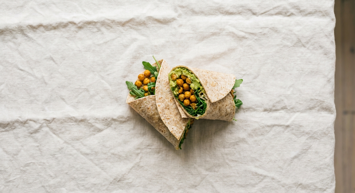 Crispy Chickpea and Avocado Wrap