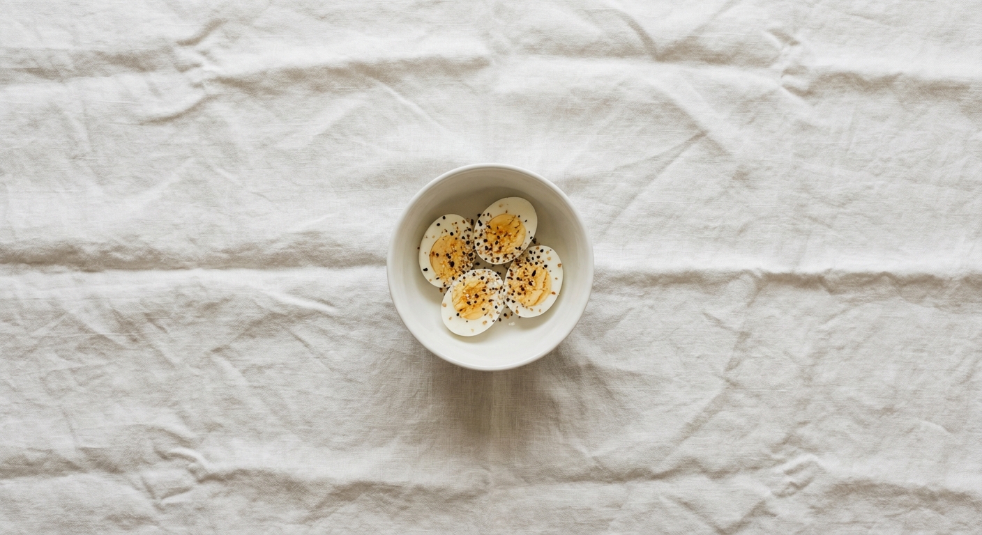 Hard-Boiled Eggs & Cottage Cheese with Everything Seasoning